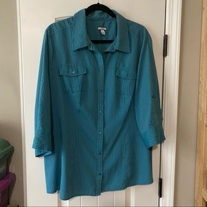 Croft & Barrow Woman long-sleeved (convertible) blouse size 2X